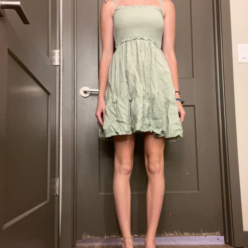 green sun dress